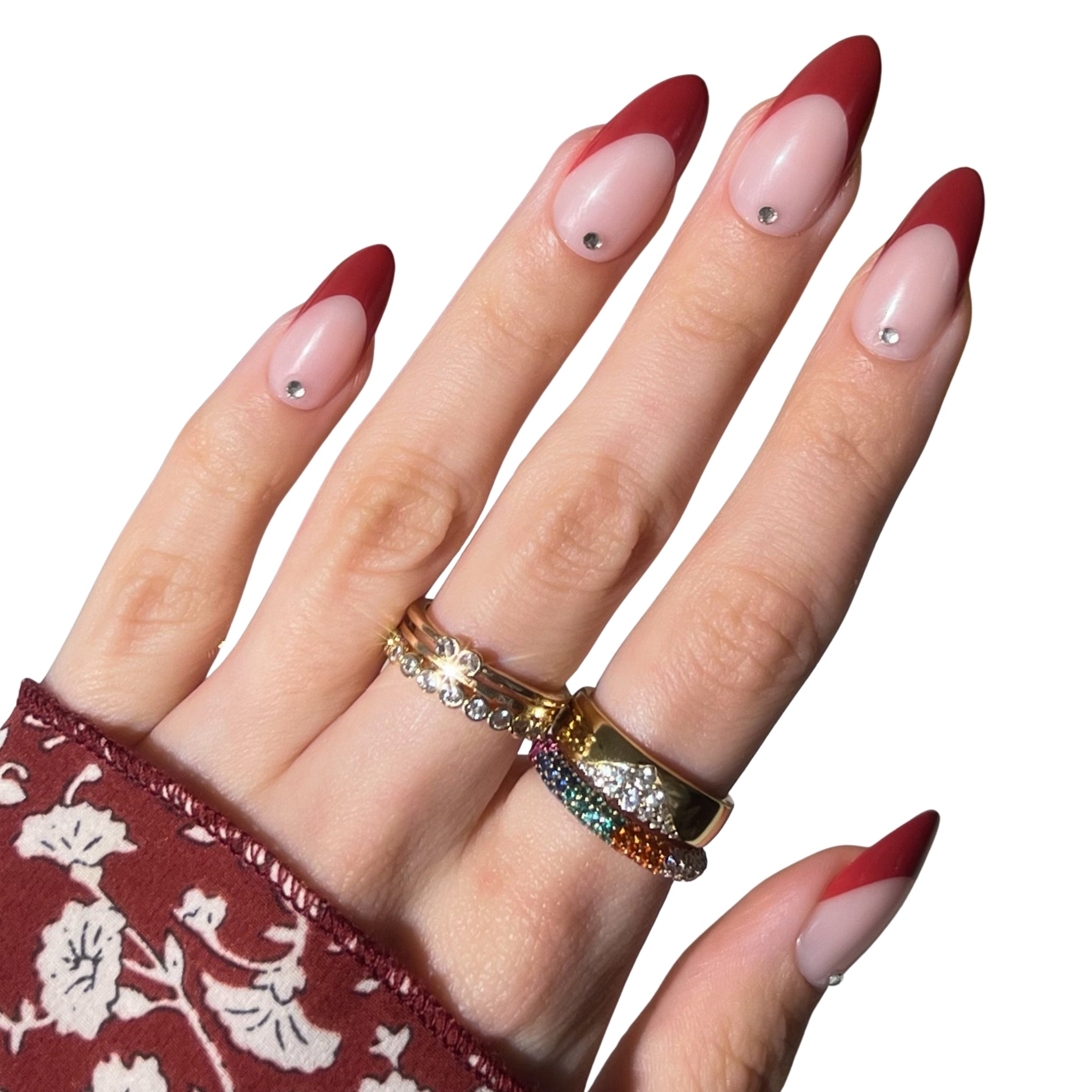 paintlab-pinot-noir-almond-press-on-nails image 2