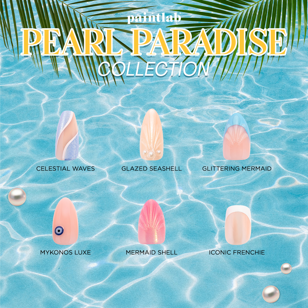 paintlab-summer-collection-pearl-paradise-themed-press-on-nails-luminous-ocean-i image 1