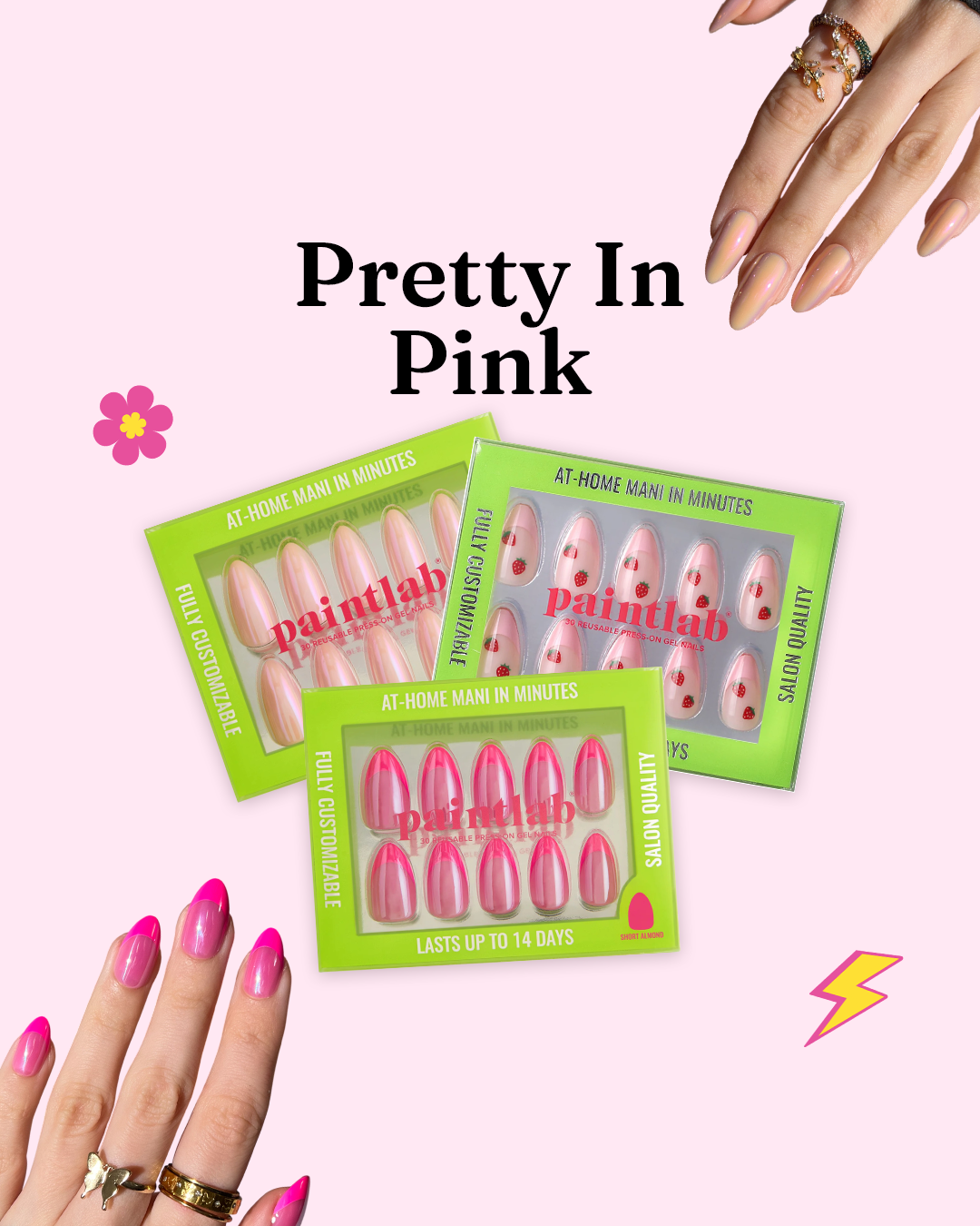 paintlab-pretty-in-pink-press-on-nails-with-bonus-kit image 1
