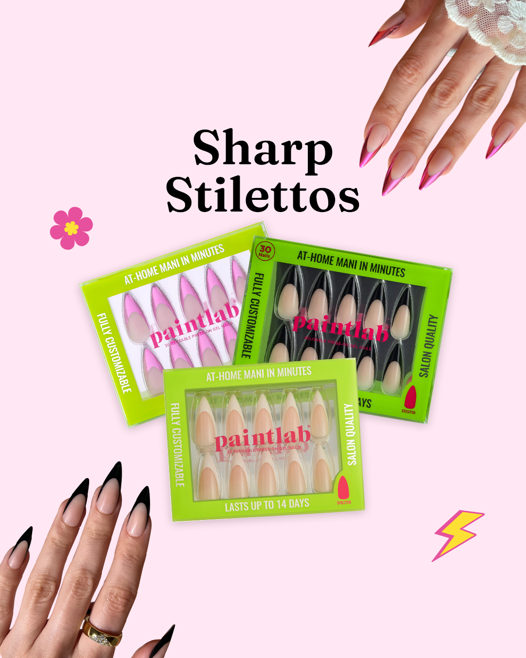 paintlab-sharp-stilettos-press-on-nails-with-free-bundle image 1