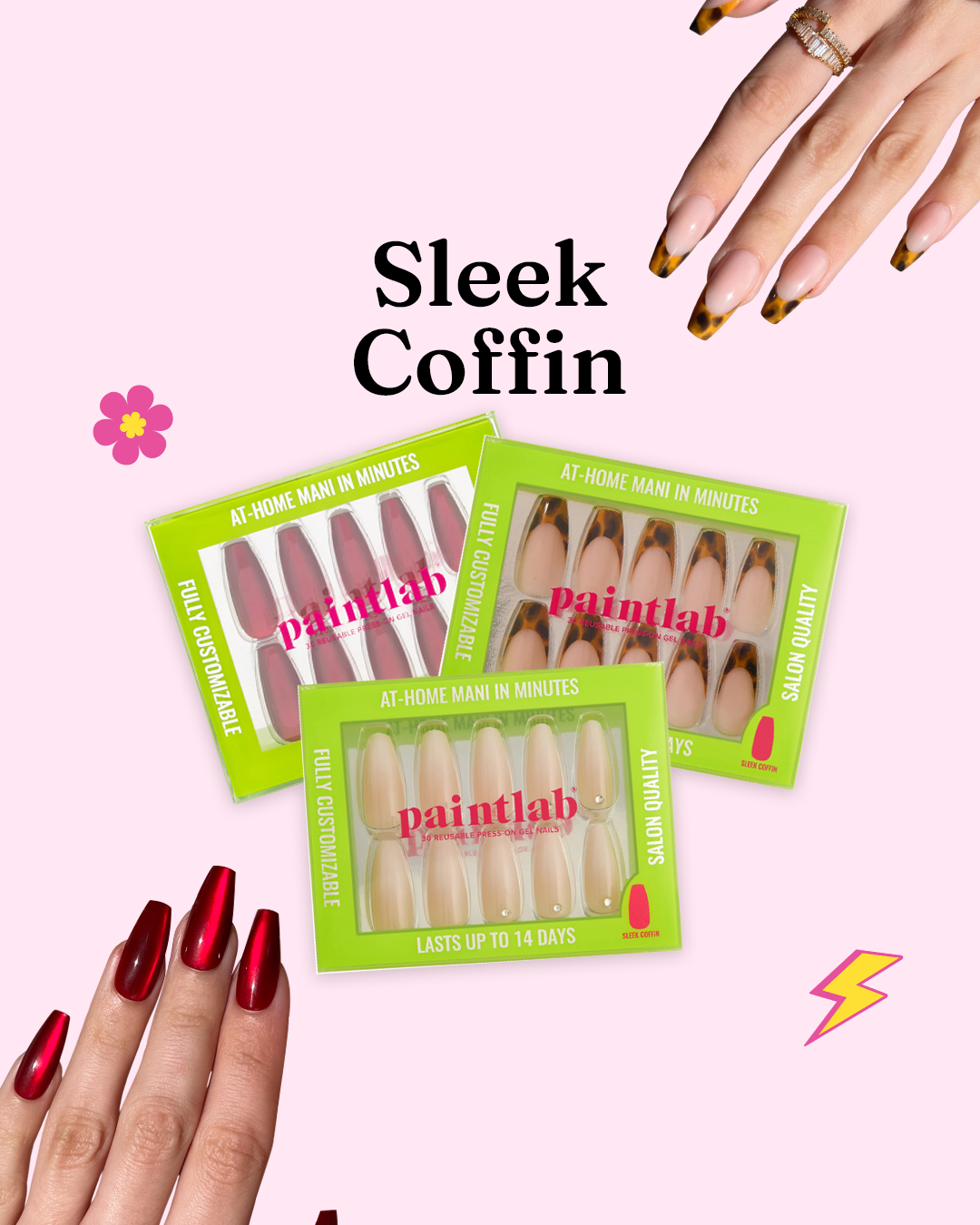 paintlab-sleek-coffin-press-on-nails-with-free-bundle-glue-remover-glass-mani-ki image 1