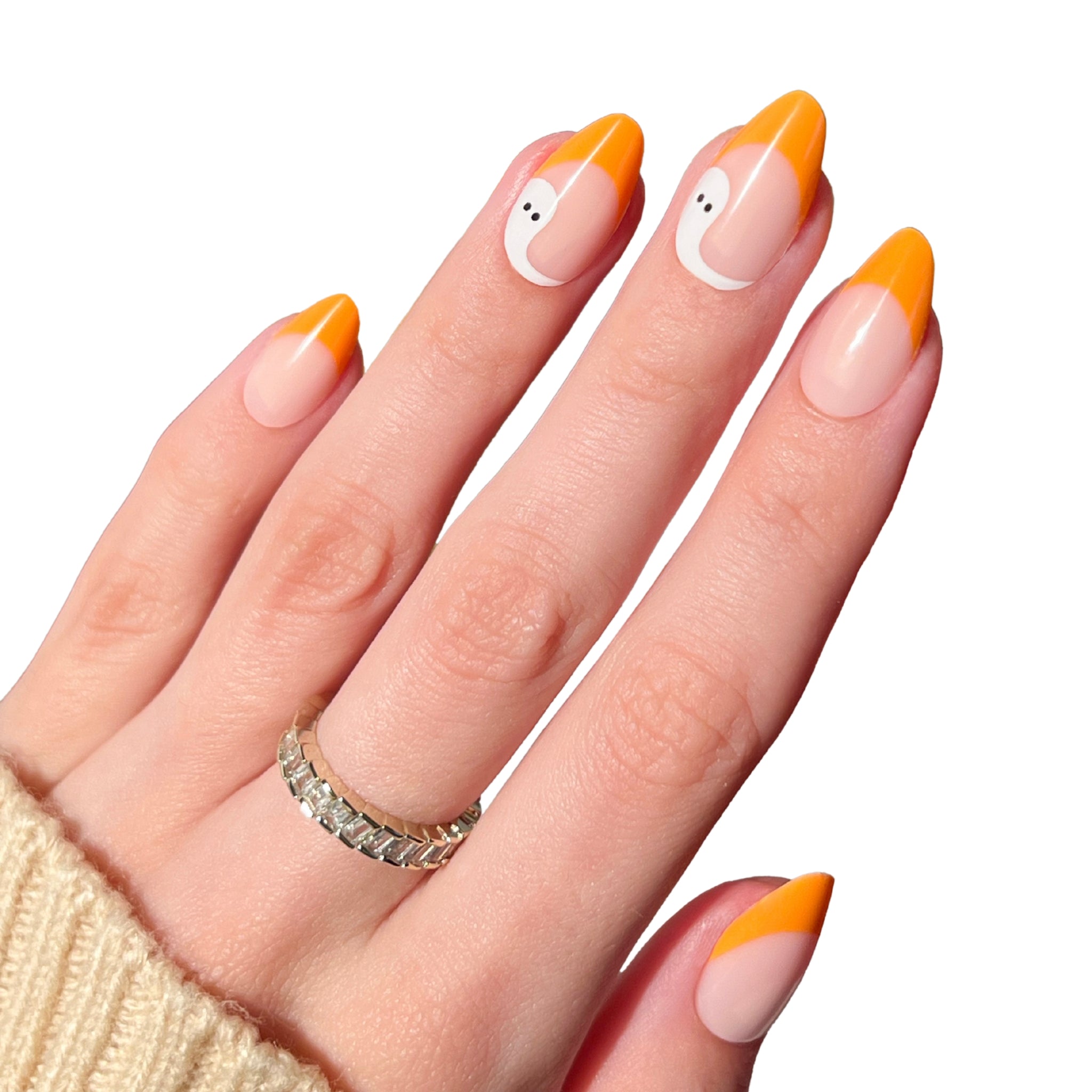paintlab-pumpkin-a-boo-short-almond-halloween-press-on-nails-cute-pumpkin-french image 2
