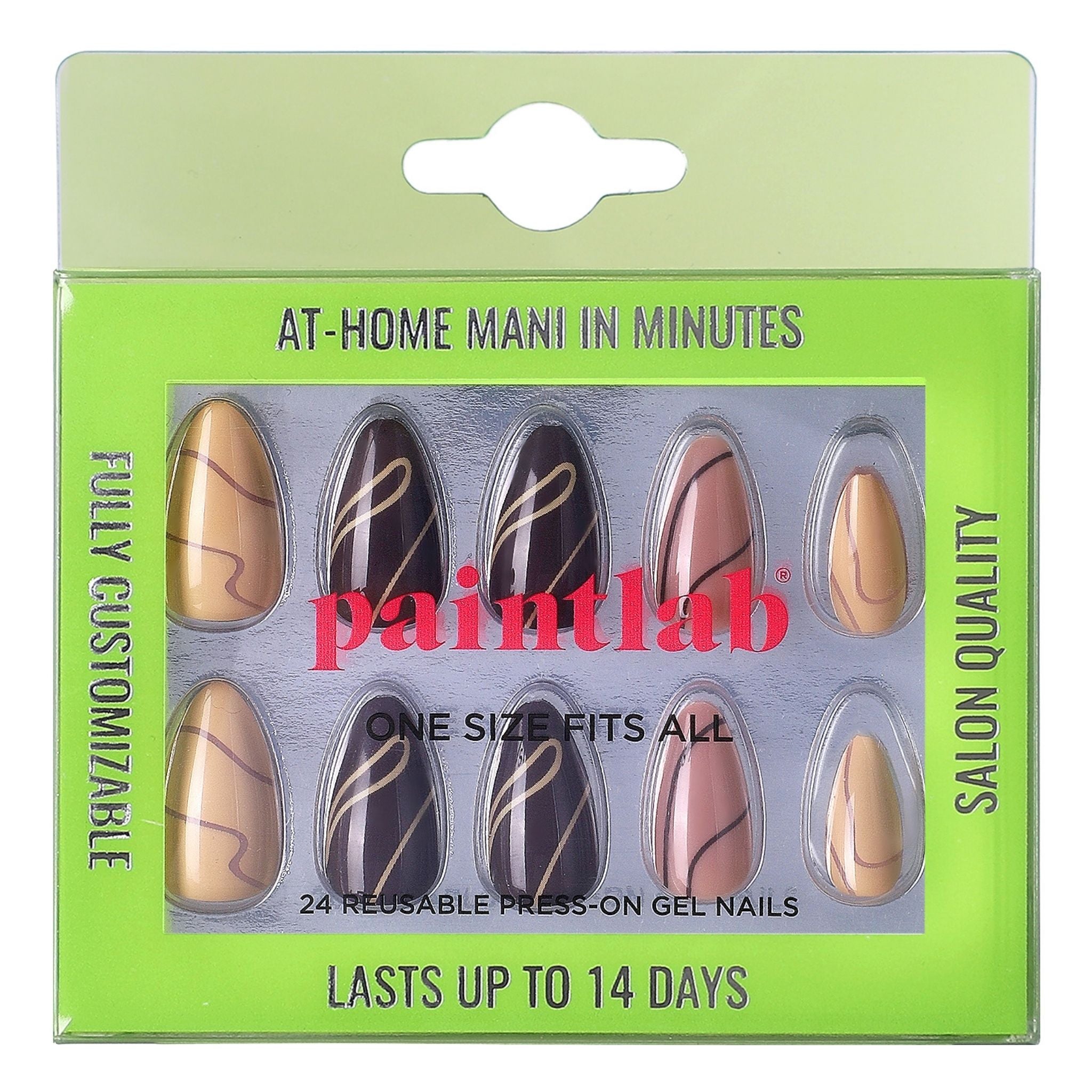 paintlab-pumpkin-spice-short-almond-press-on-nails image 1