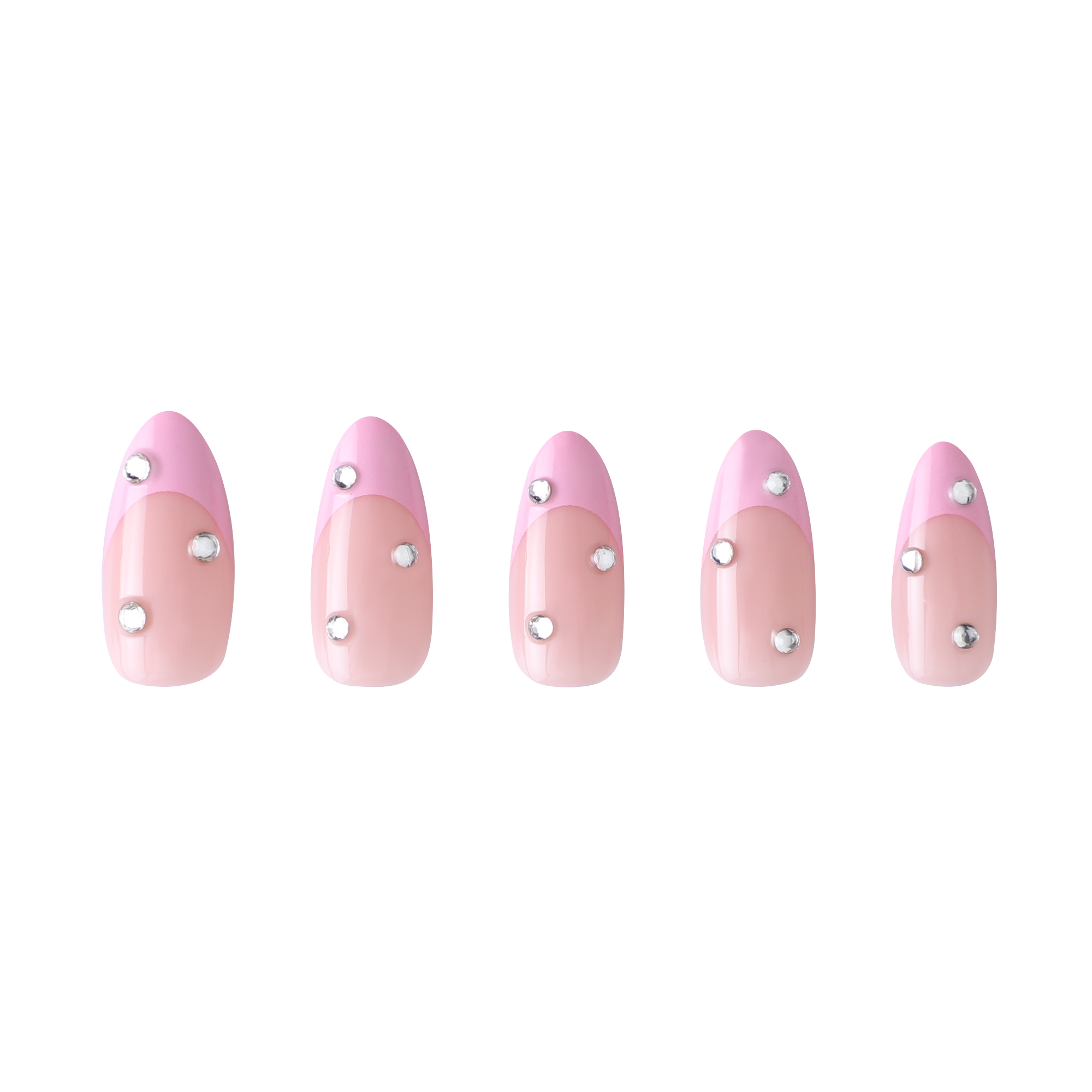 paintlab-pink-velvet-almond-press-on-nails-luxurious-matte-velvet-finish-with-3d image 3
