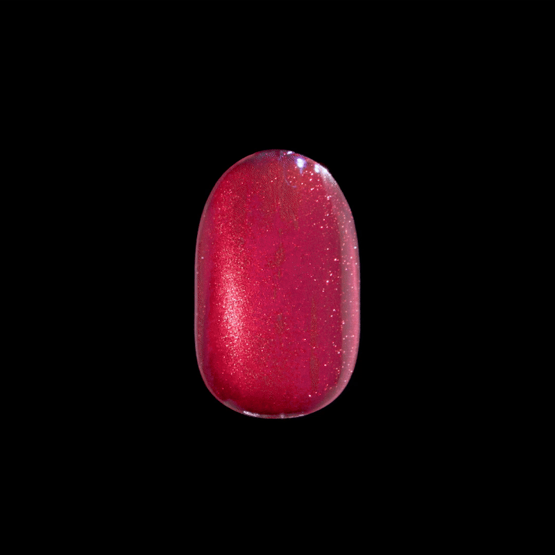 impress-colorfx-floating-no-glue-press-on-nails-pearl-effect-solid-pink-short-ov image 2