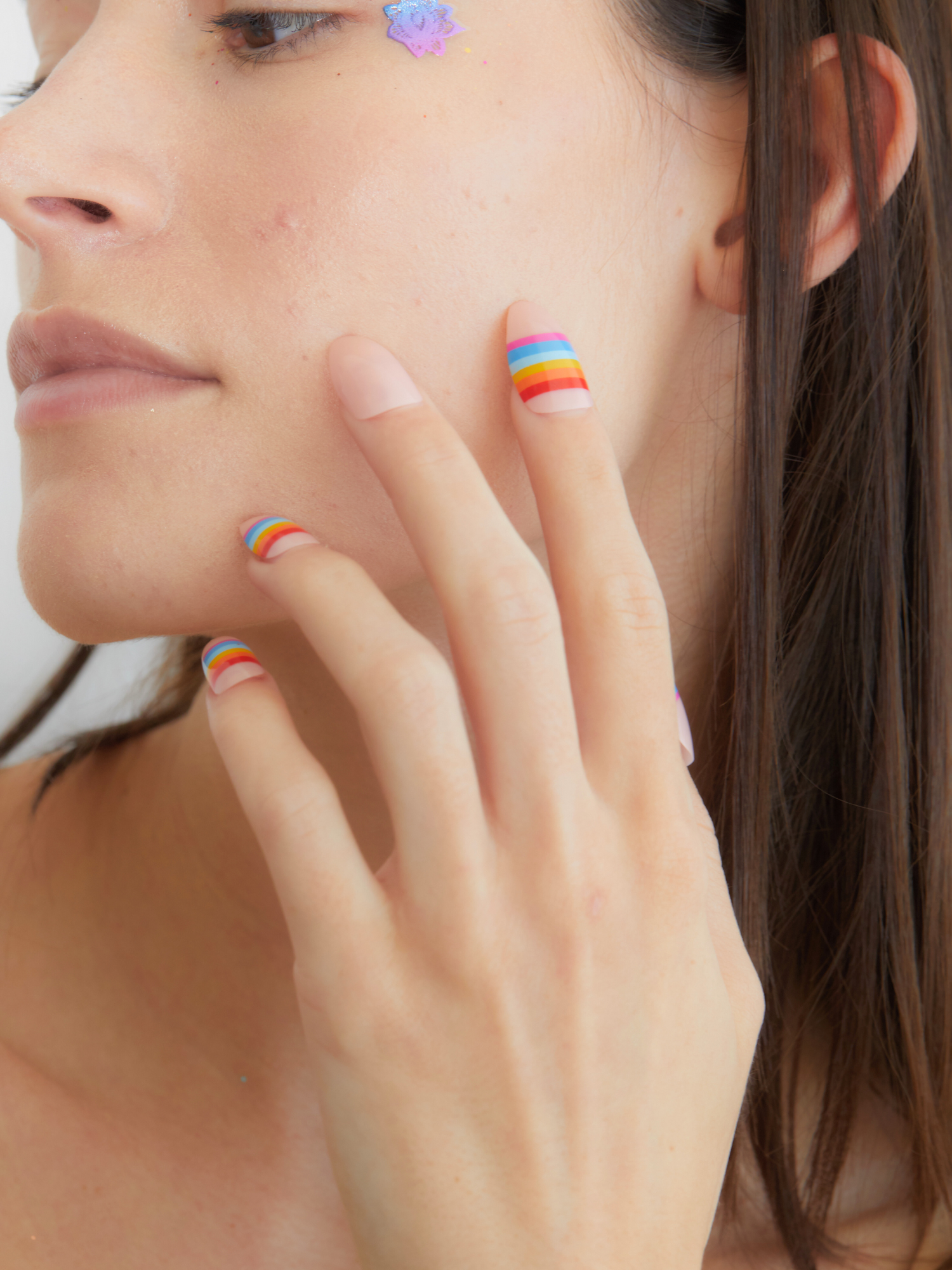 paintlab-rainbow-love-almond-press-on-nails image 4