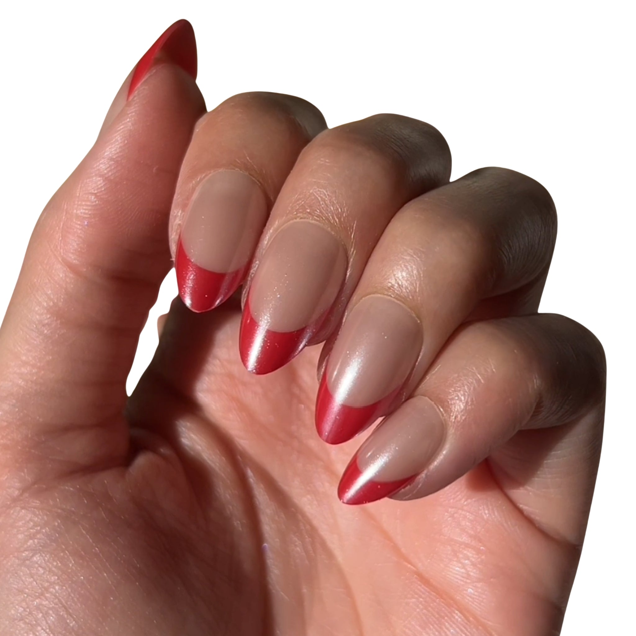 paintlab-red-candy-short-almond-press-on-nails image 2