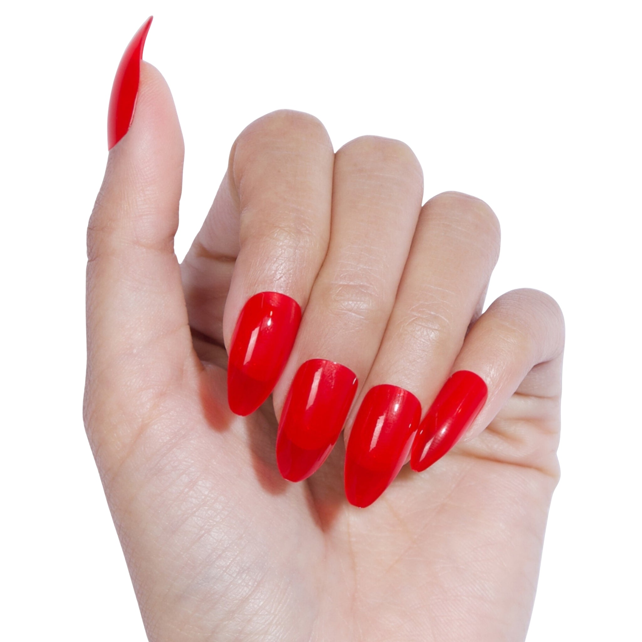 paintlab-red-jelly-almond-press-on-nails image 2