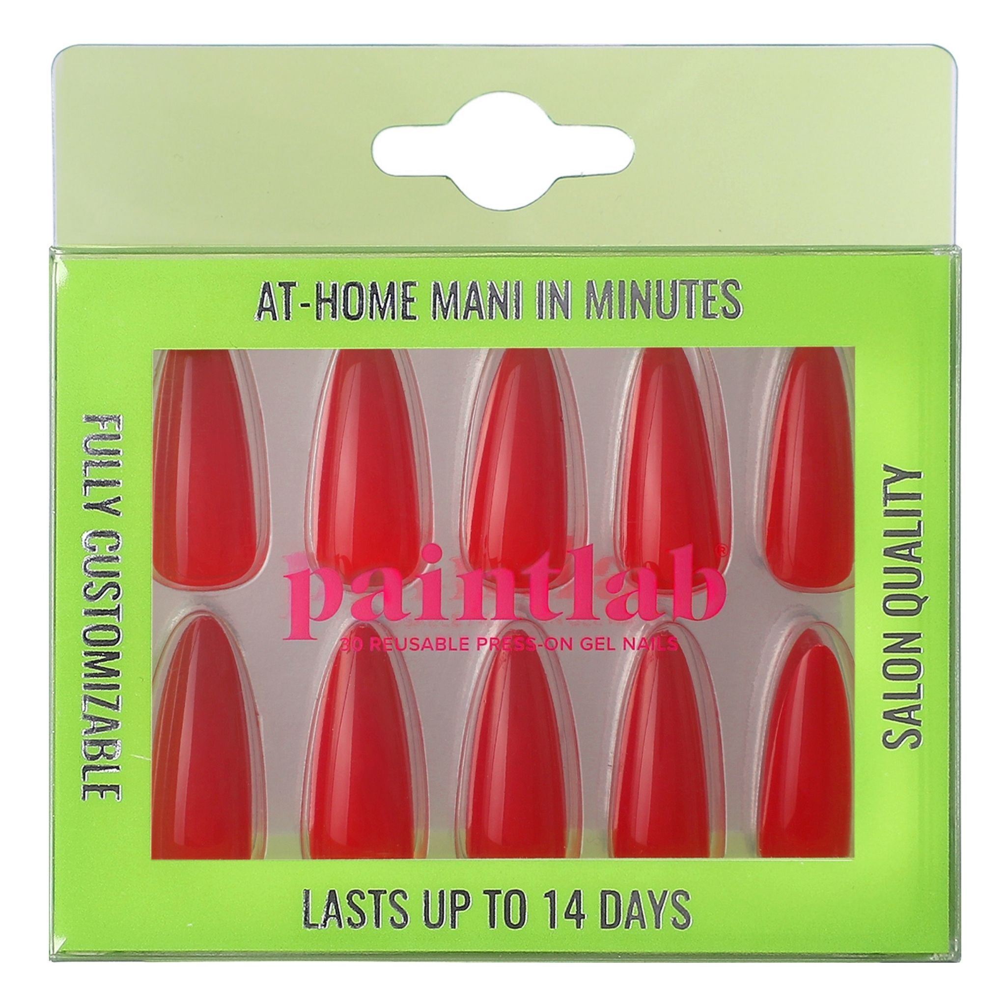 paintlab-red-vixen-stiletto-press-on-nails image 1