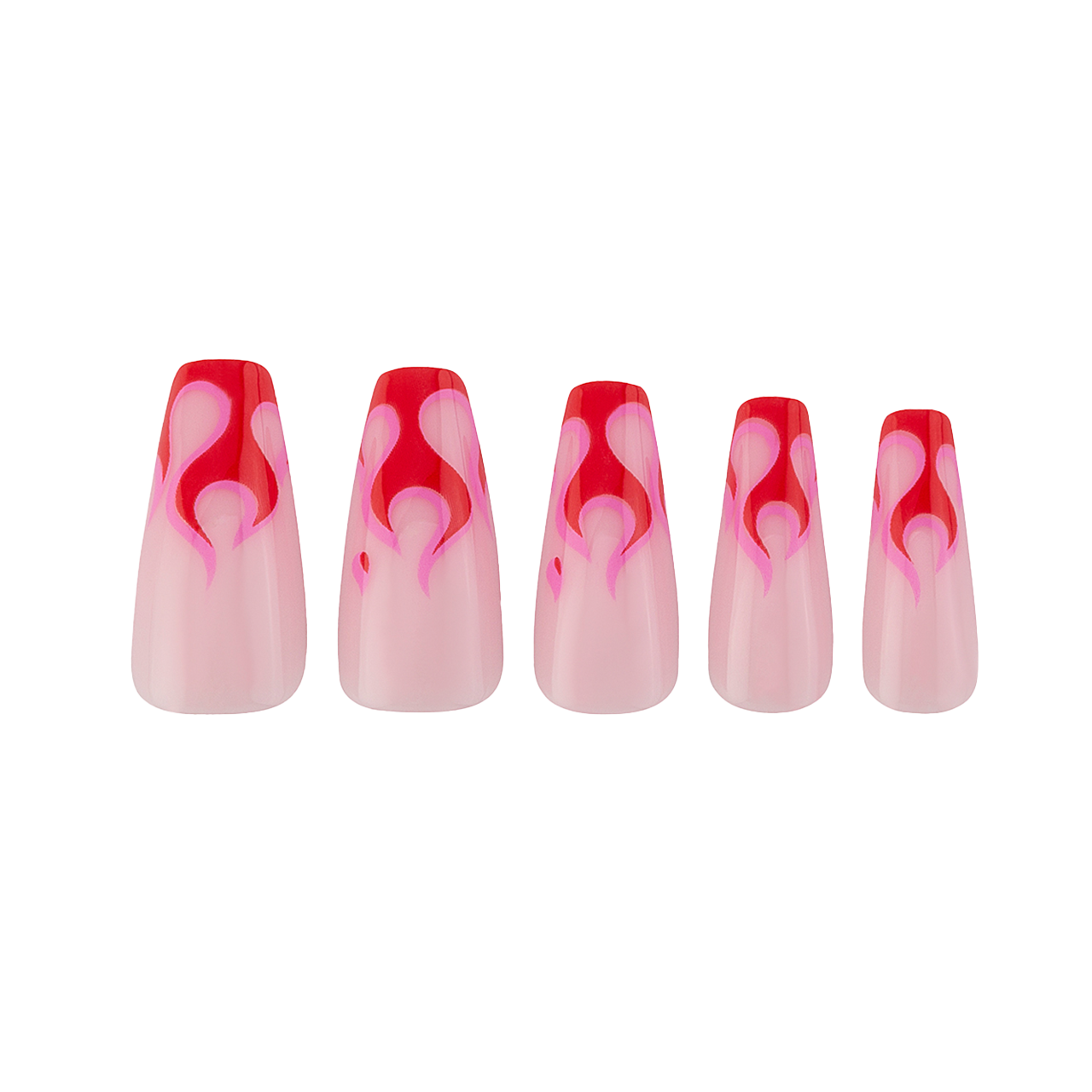 paintlab-red-danger-coffin-press-on-nails-long-vivid-red-statement-nails image 3