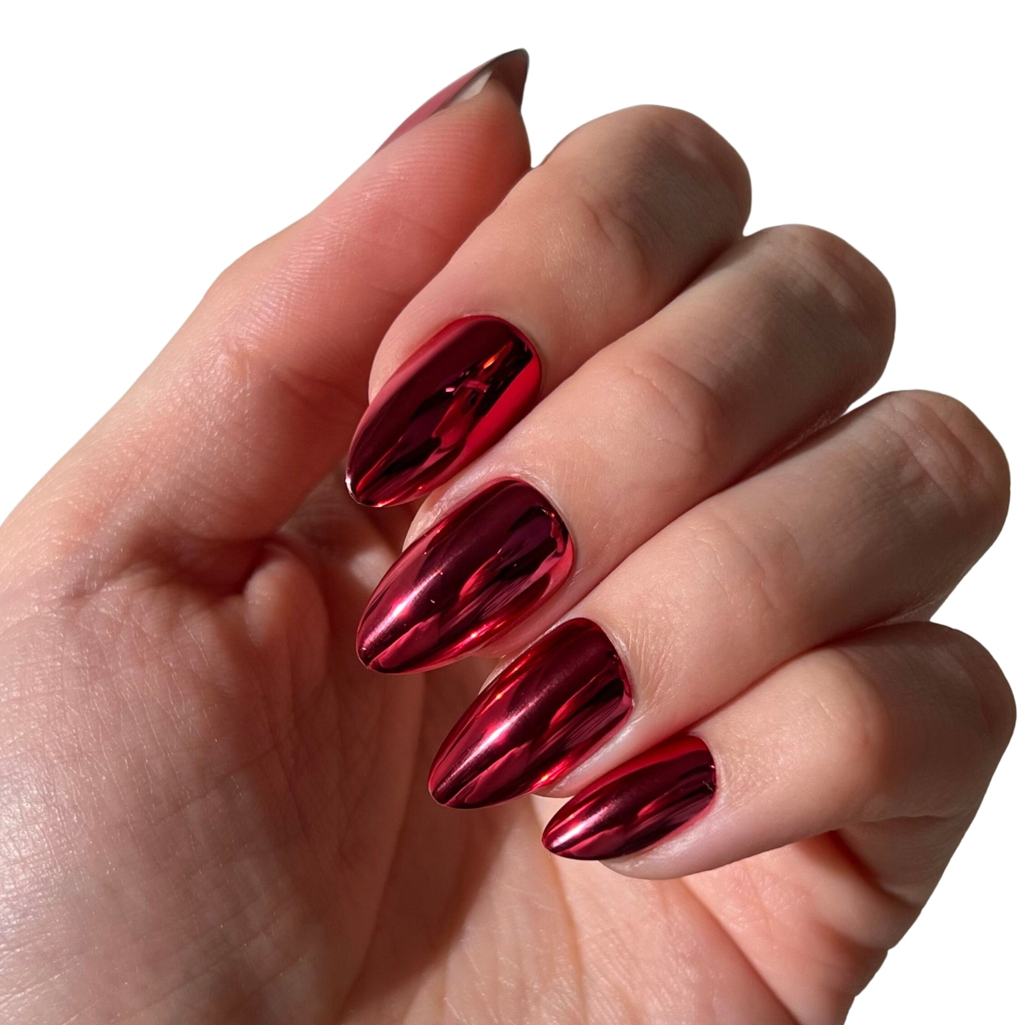 paintlab-red-explosion-short-almond-press-on-nails image 5