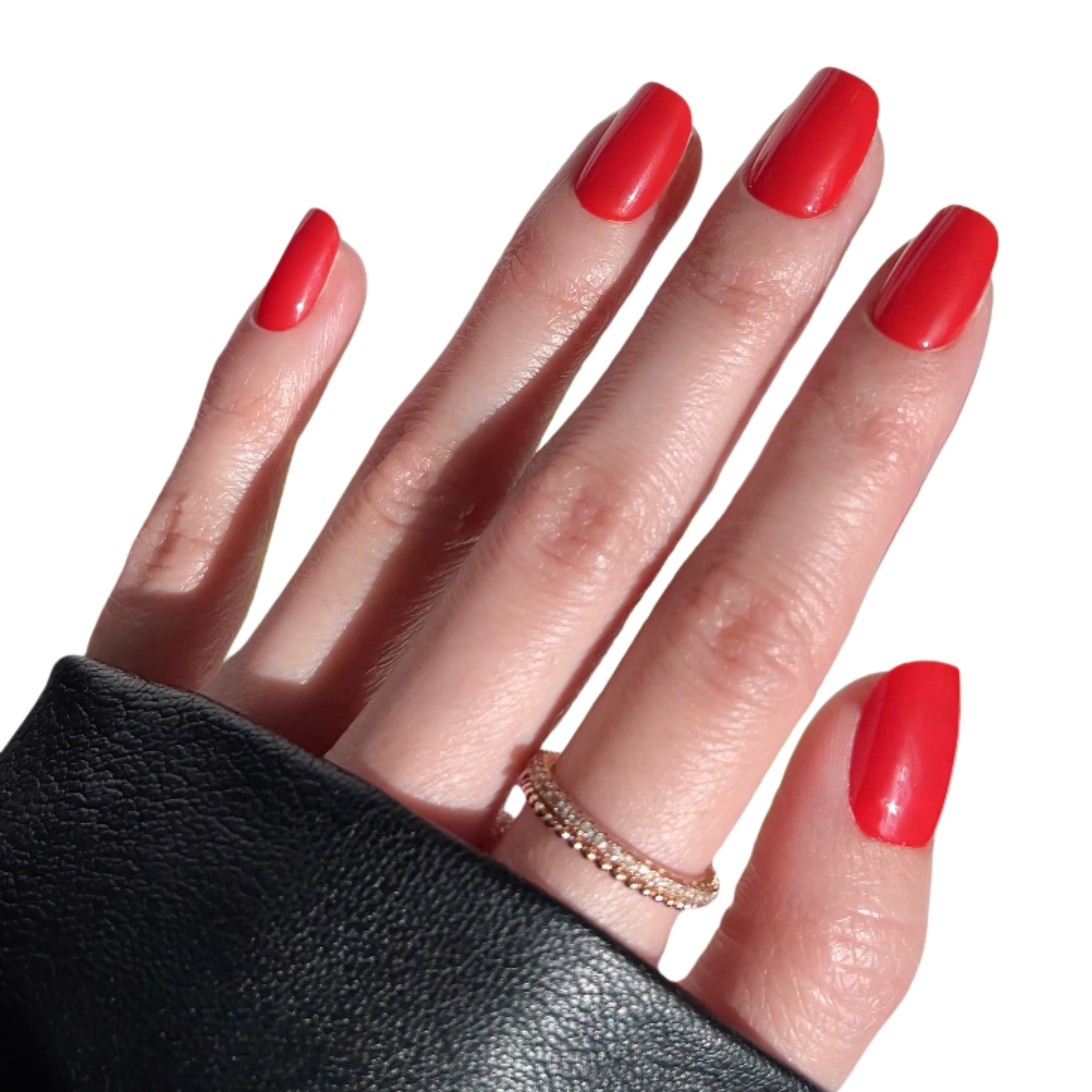 paintlab-risky-red-squoval-press-on-nails image 2