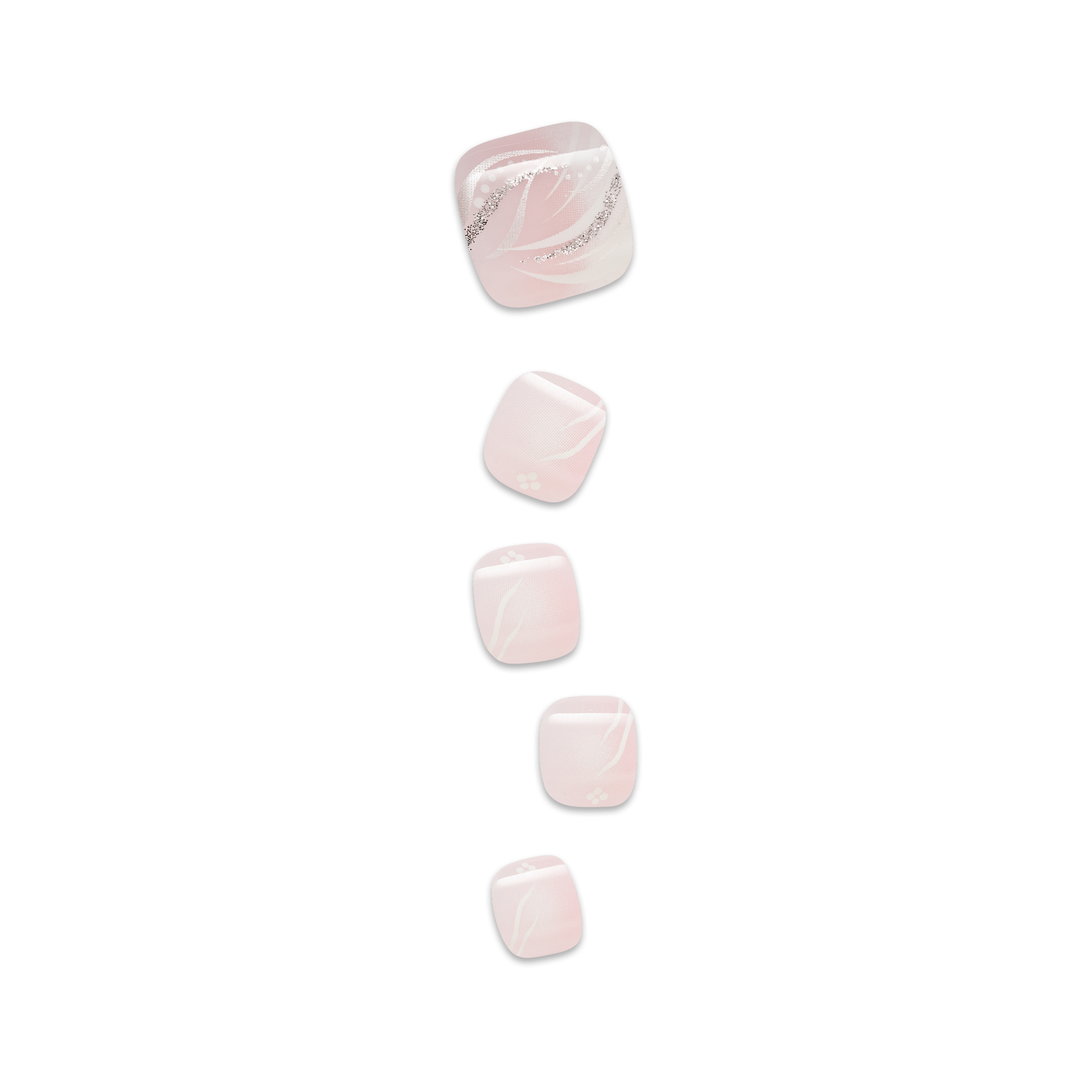 impress-is-this-love-no-glue-press-on-toenails-french-pedicure-short-squoval-pin image 1