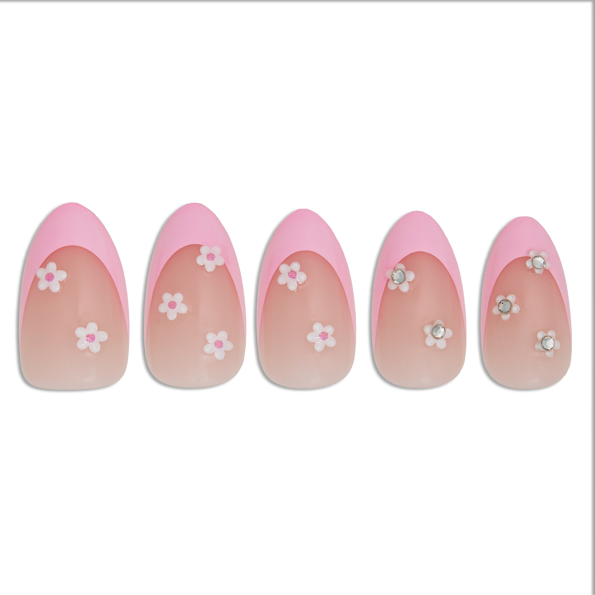 paintlab-daisy-glam-short-almond-press-on-nails image 3