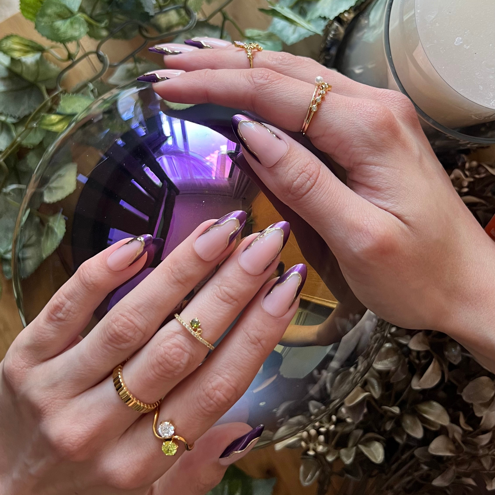 paintlab-violet-veil-almond-press-on-nails image 4