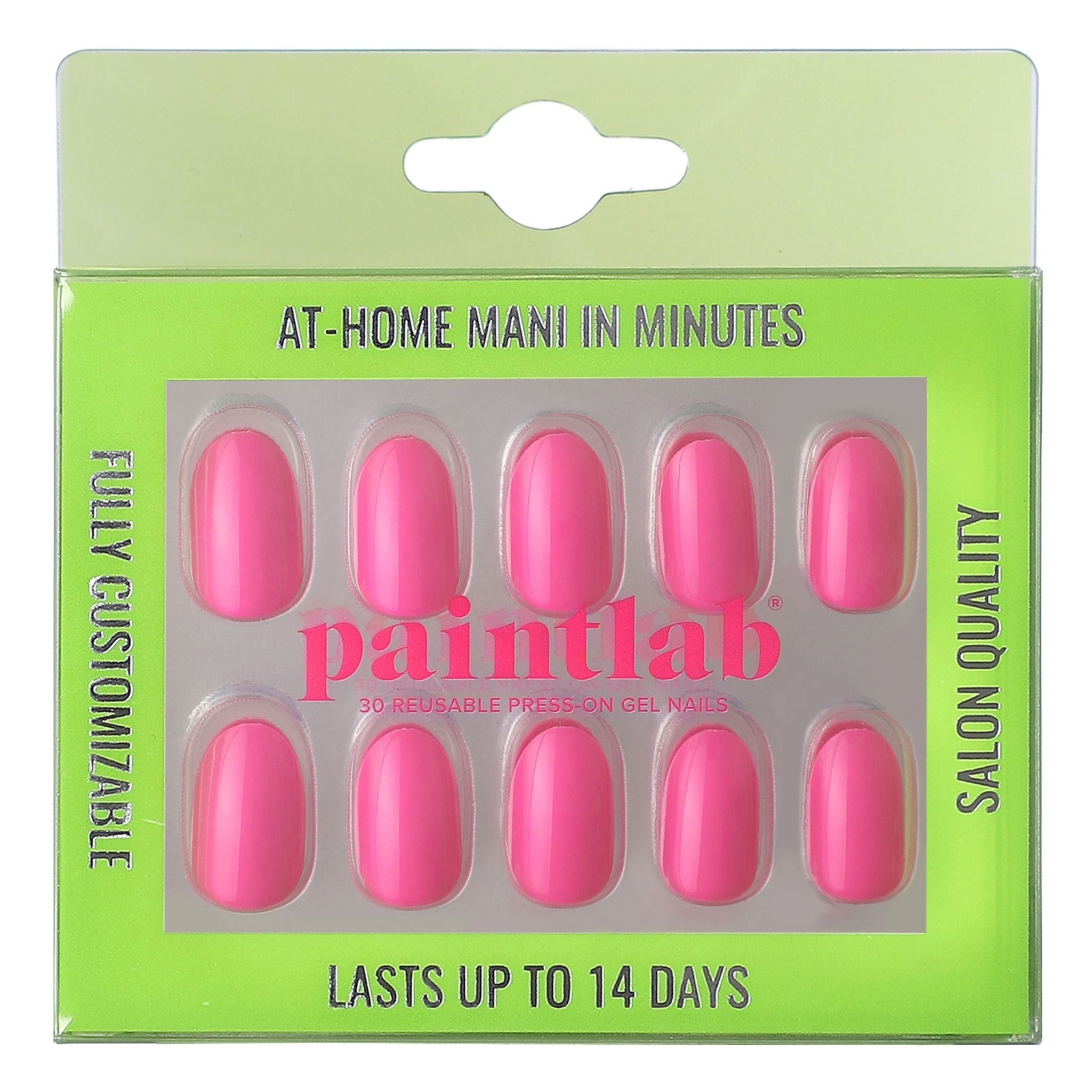 paintlab-signature-pink-oval-press-on-nails-classic-perfect-pink-10 image 1