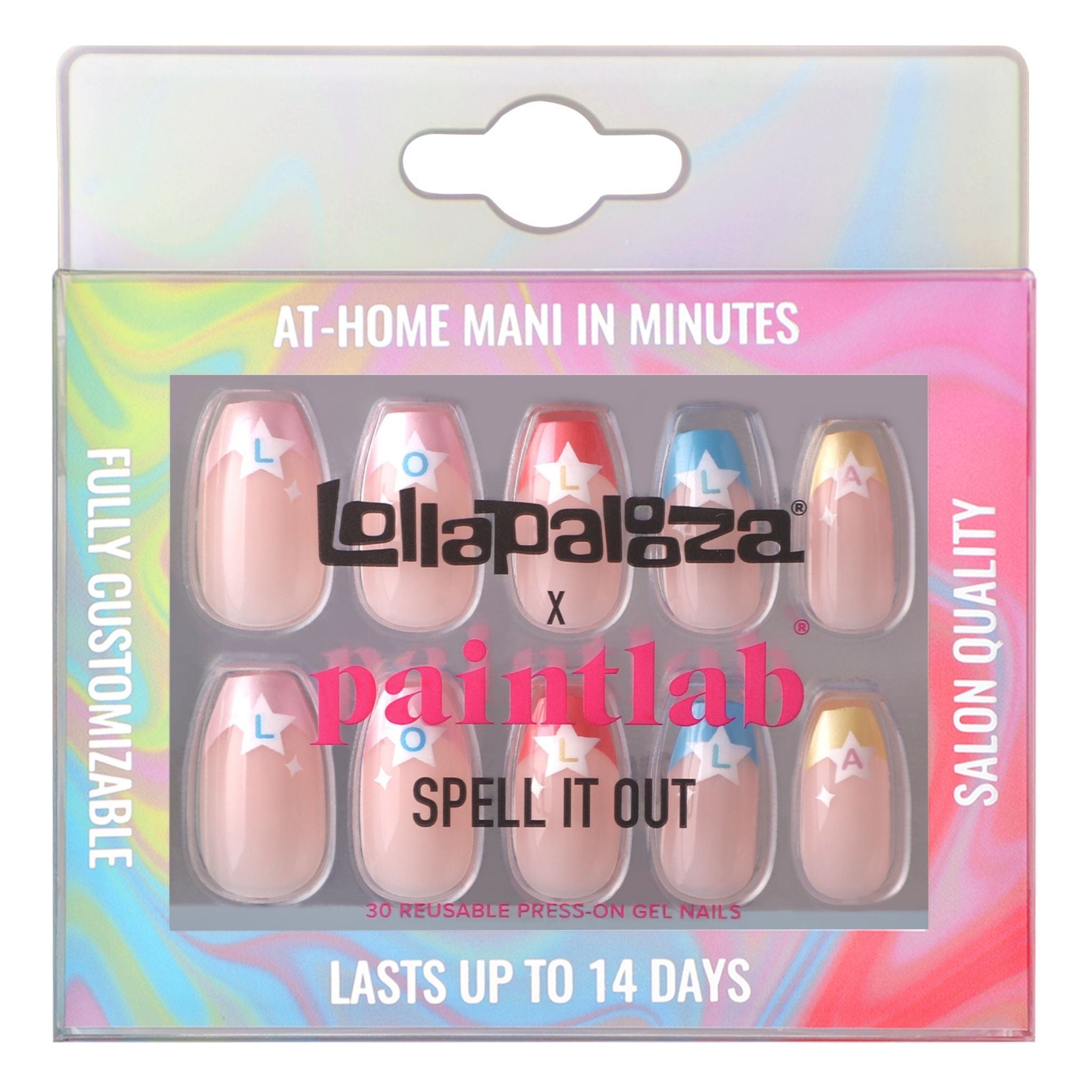 paintlab-spell-it-out-lollapalooza-x-paintlab-squoval-press-on-nails image 1