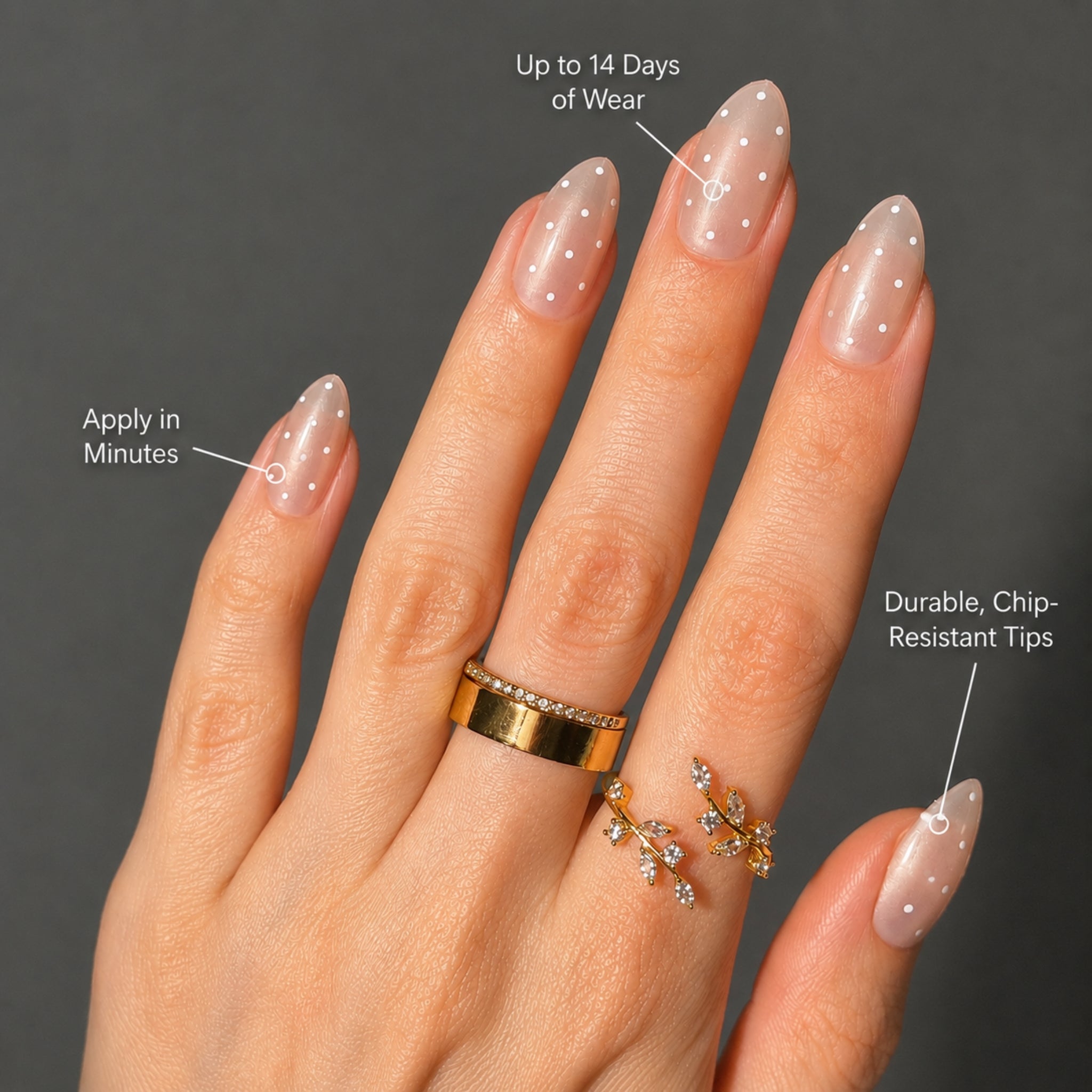 paintlab-sugar-dot-short-almond-press-on-nails image 2