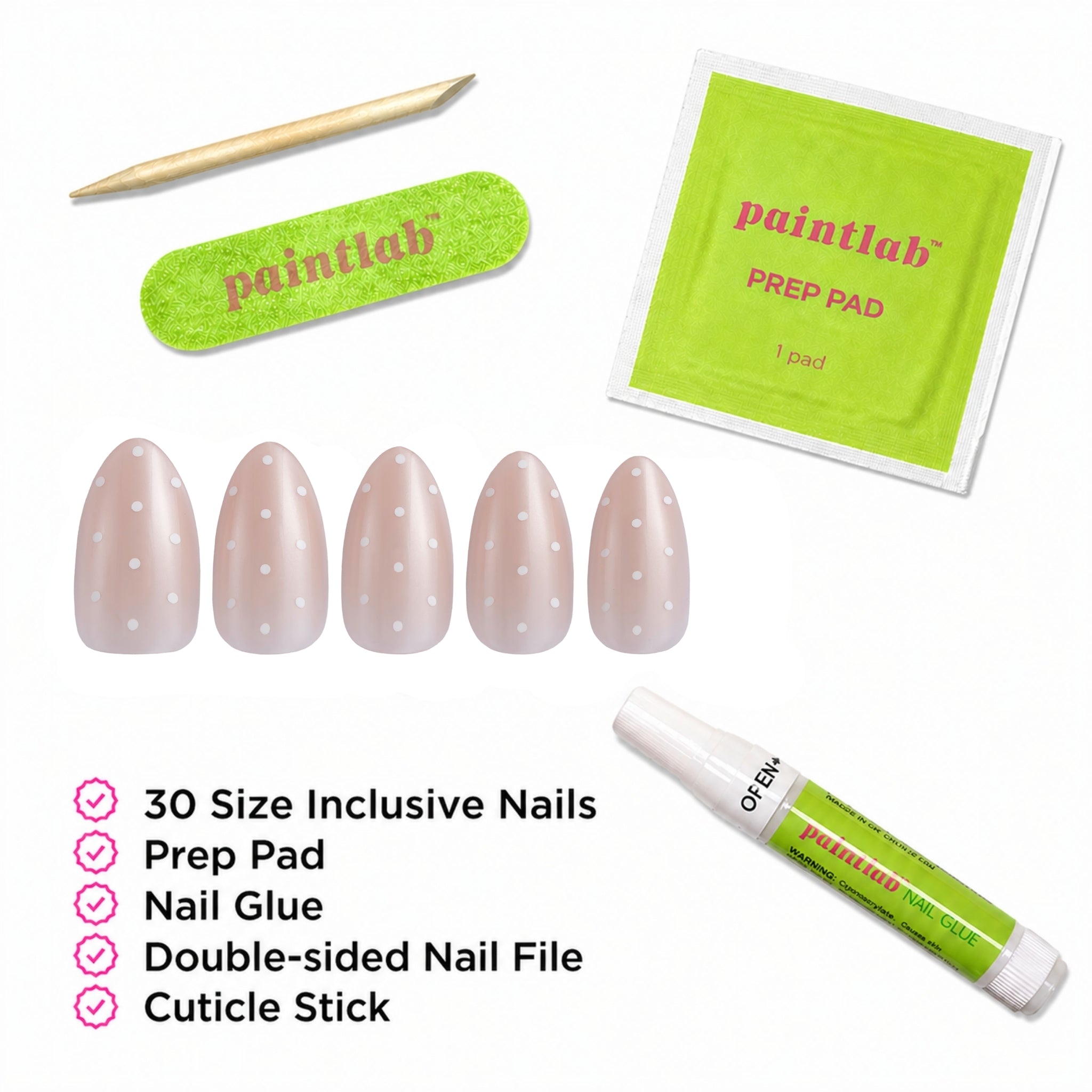paintlab-sugar-dot-short-almond-press-on-nails image 4