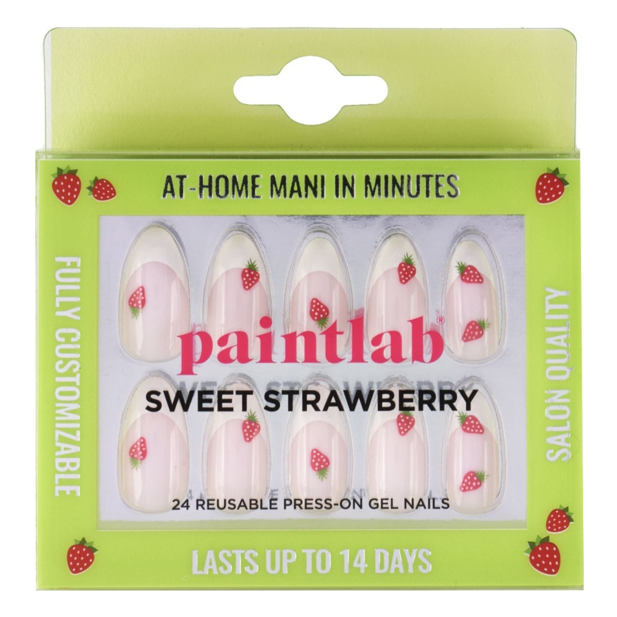 paintlab-sweet-strawberry-almond-press-on-nails-with-french-tips image 1