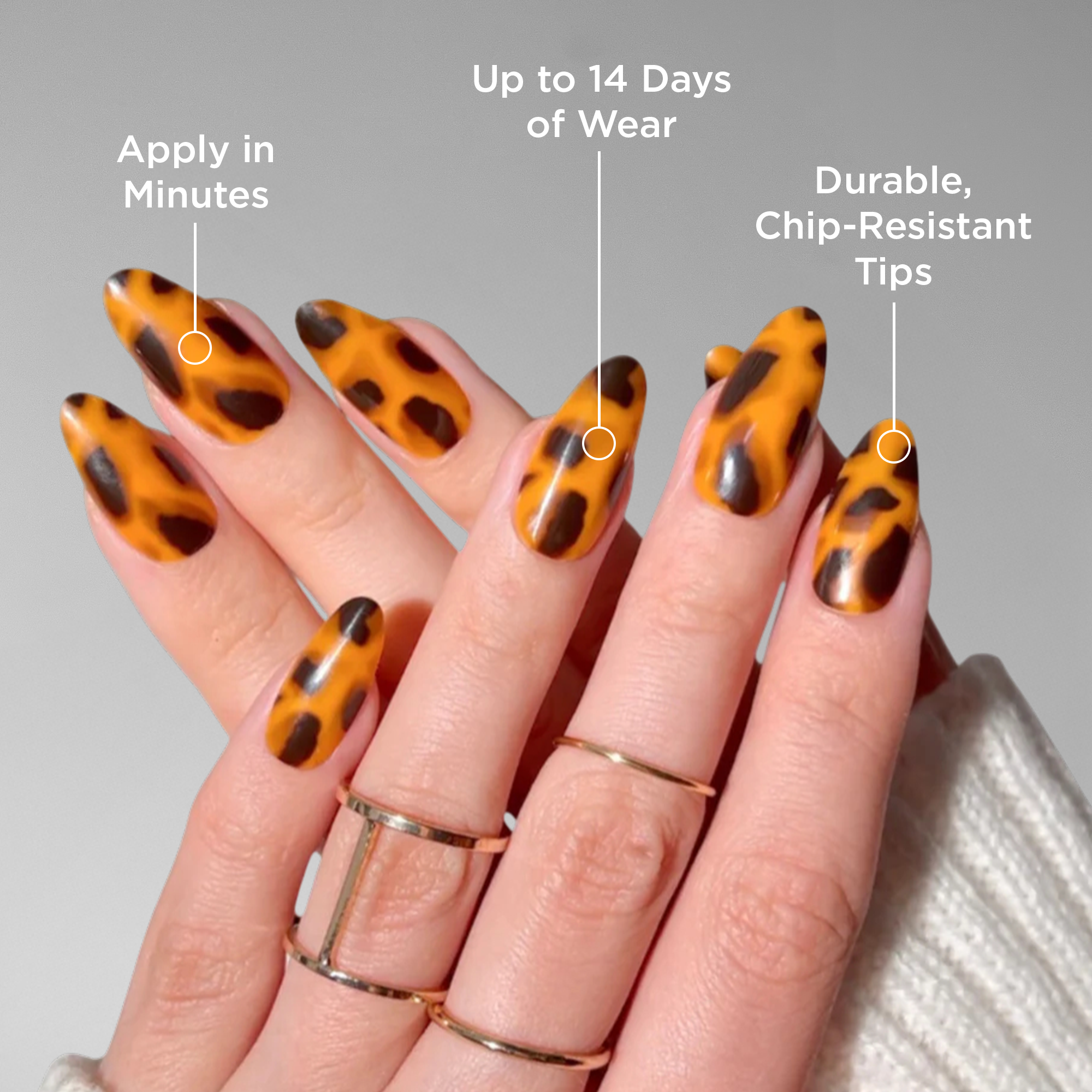 paintlab-tortie-almond-press-on-nails image 2