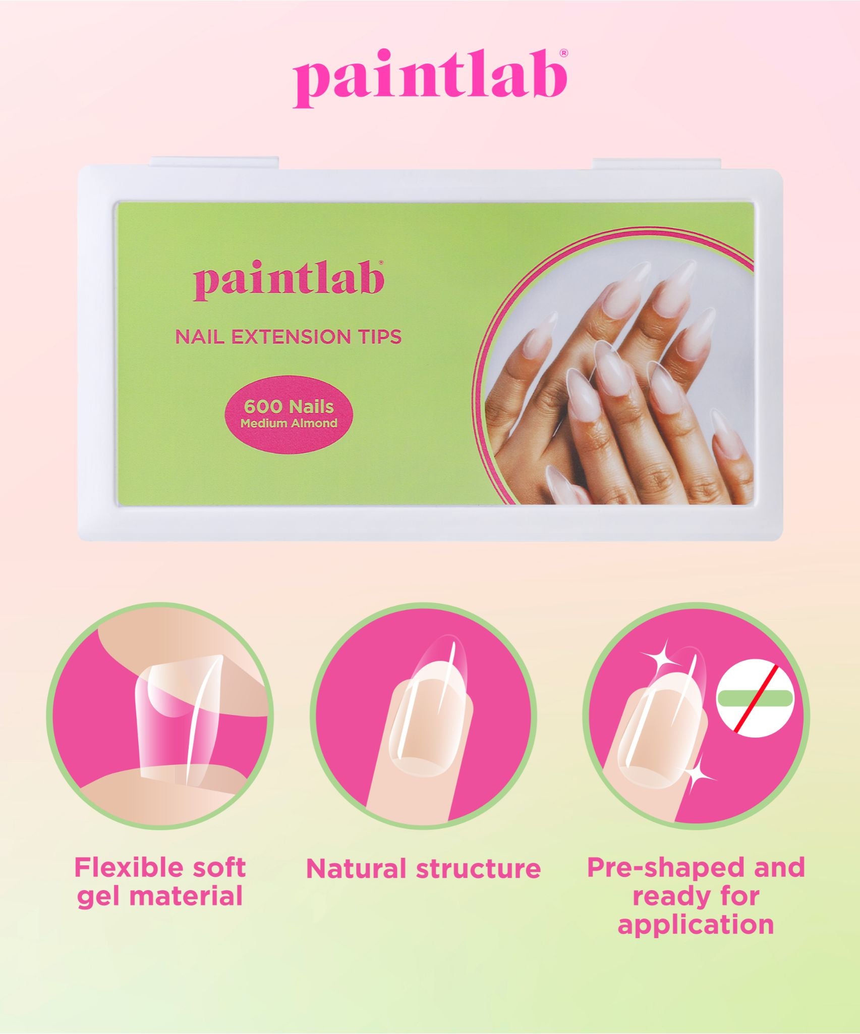 paintlab-medium-almond-nail-extension-tips image 3
