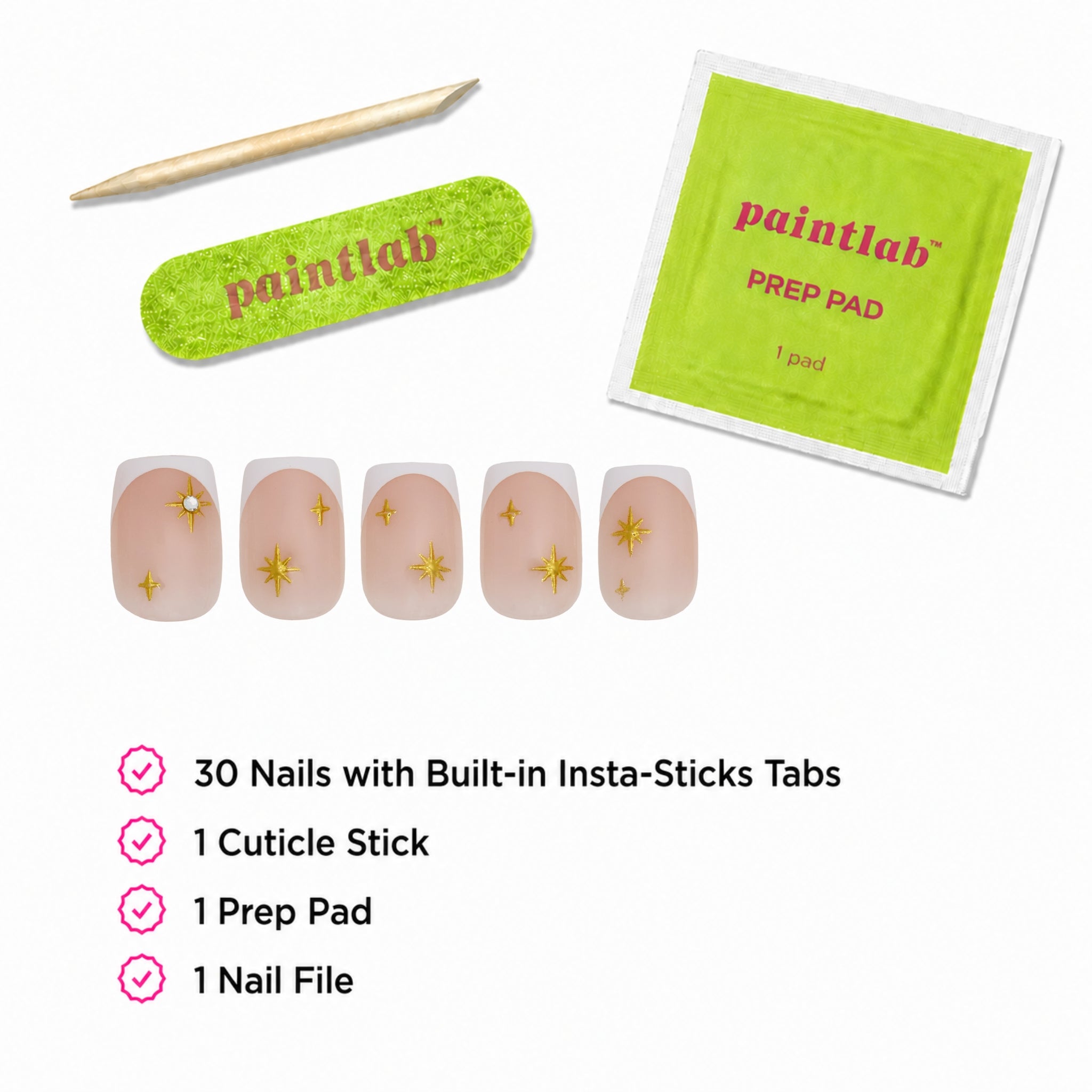 paintlab-white-celestial-instant-stick-mani-press-on-nails image 4