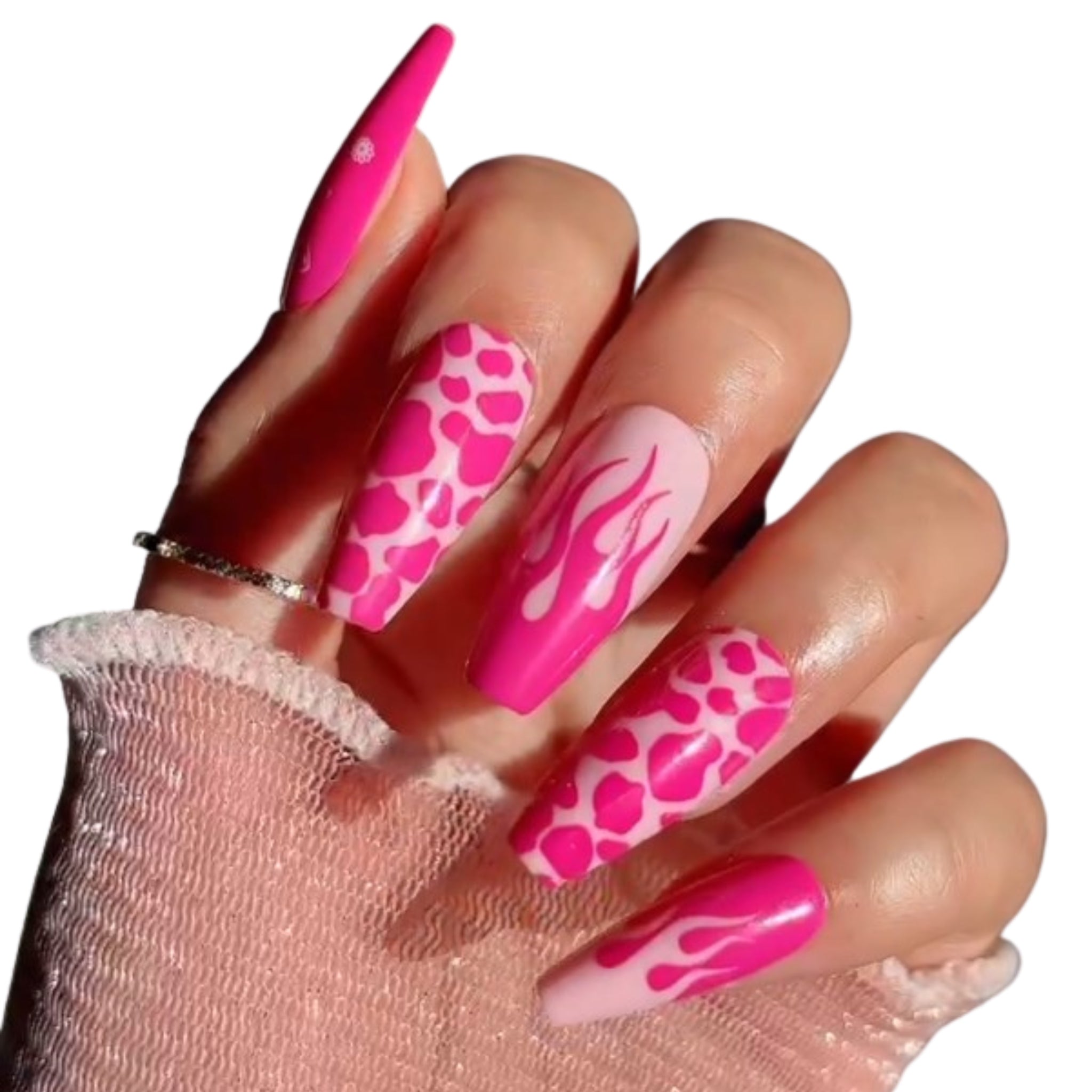 paintlab-wild-wild-west-coffin-sleek-press-on-nails image 2