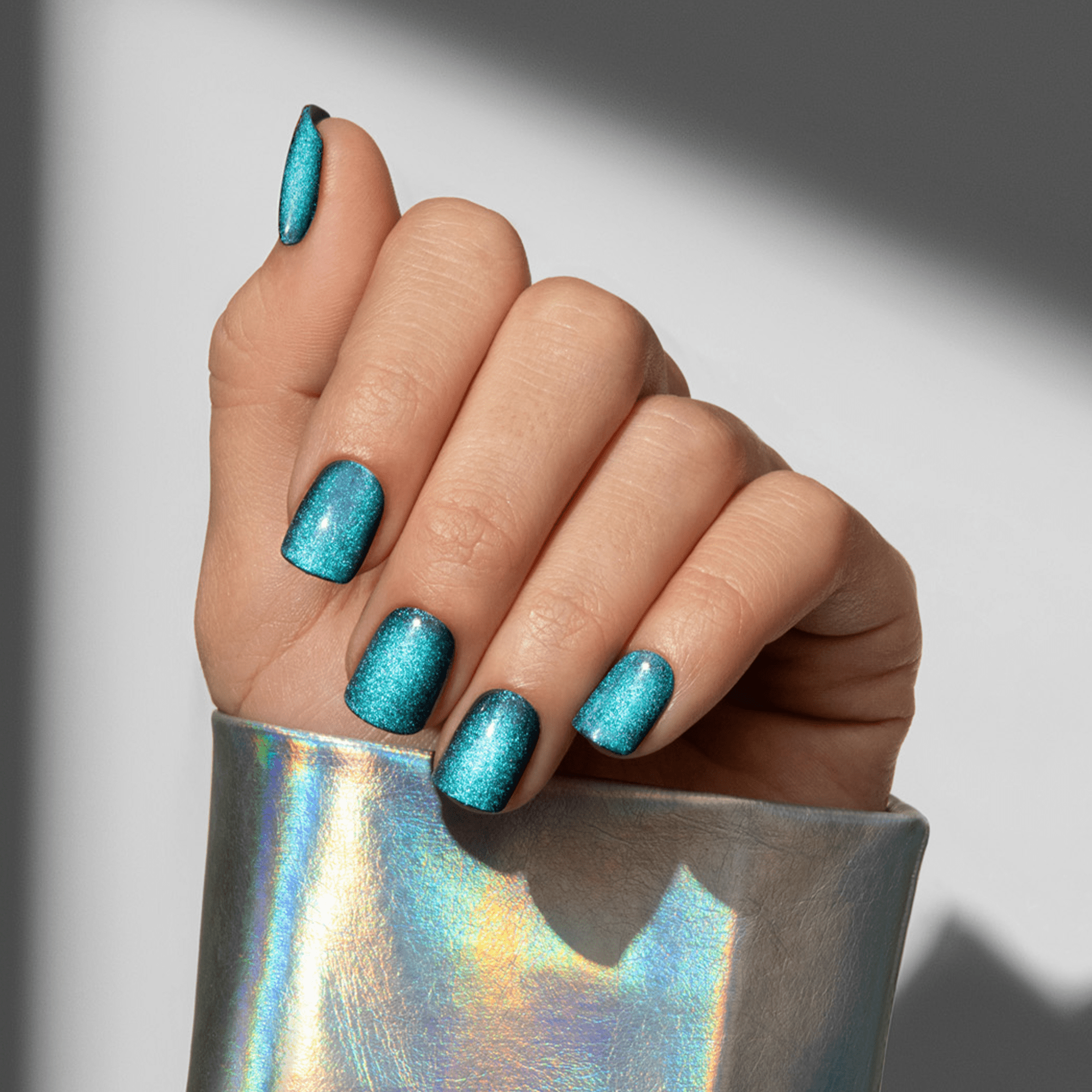 colorfx-by-impress-no-glue-press-on-nails-better-things-solid-green-short-squova image 2