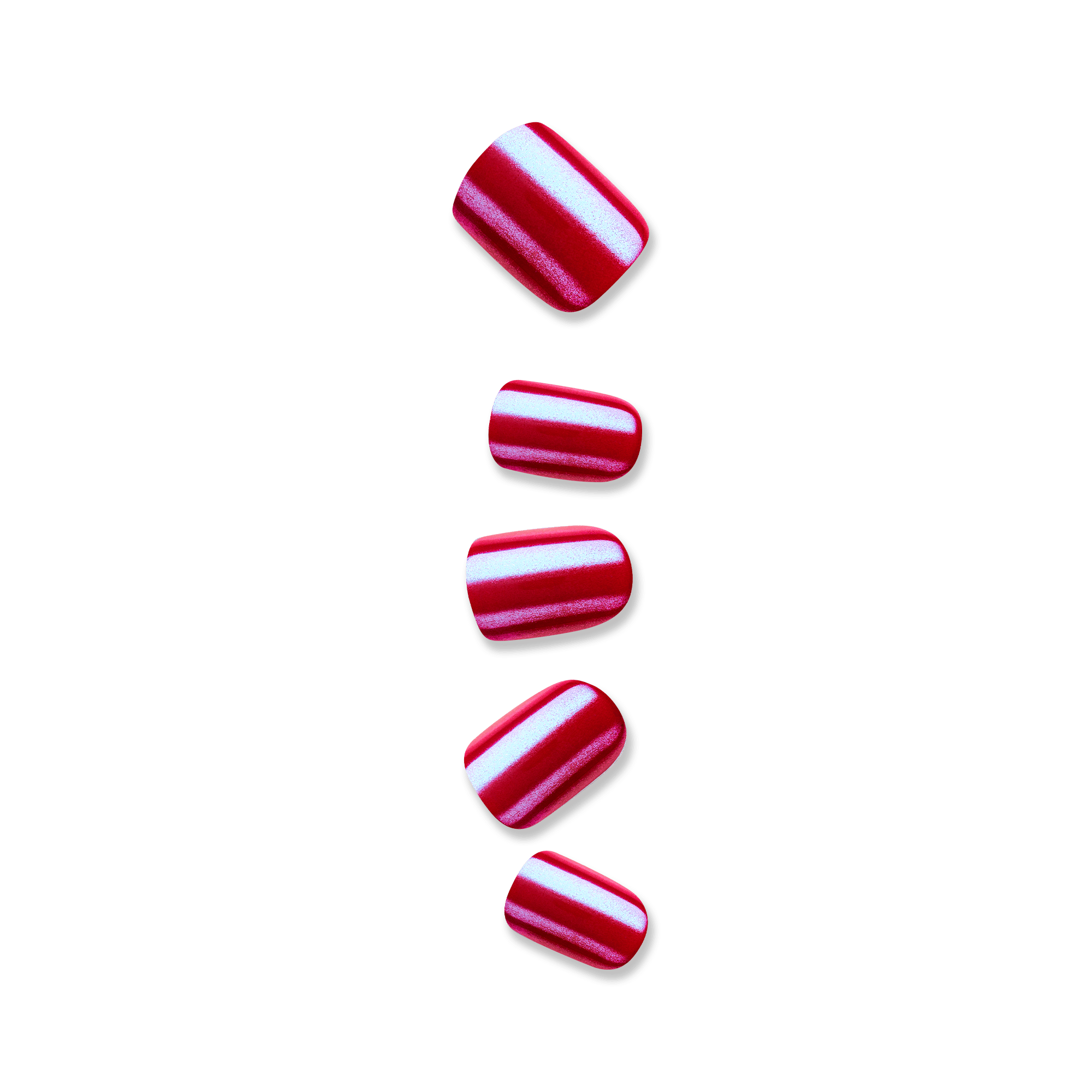 impress-colorfx-this-city-no-glue-press-on-nails-solid-red-short-squoval-30-coun image 1