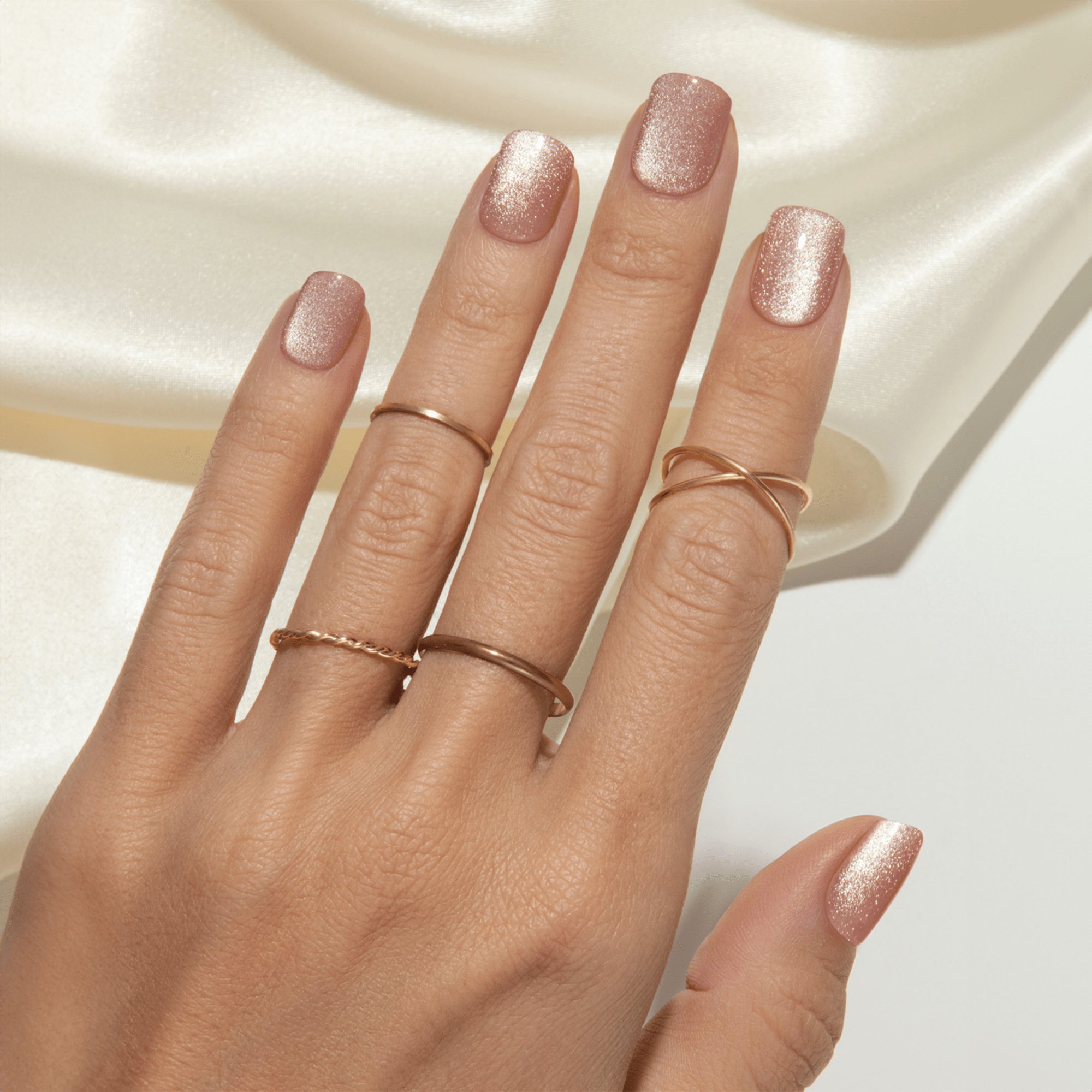impress-colorfx-starstruck-no-glue-fake-press-on-nails-short-squoval-solid-beige image 2