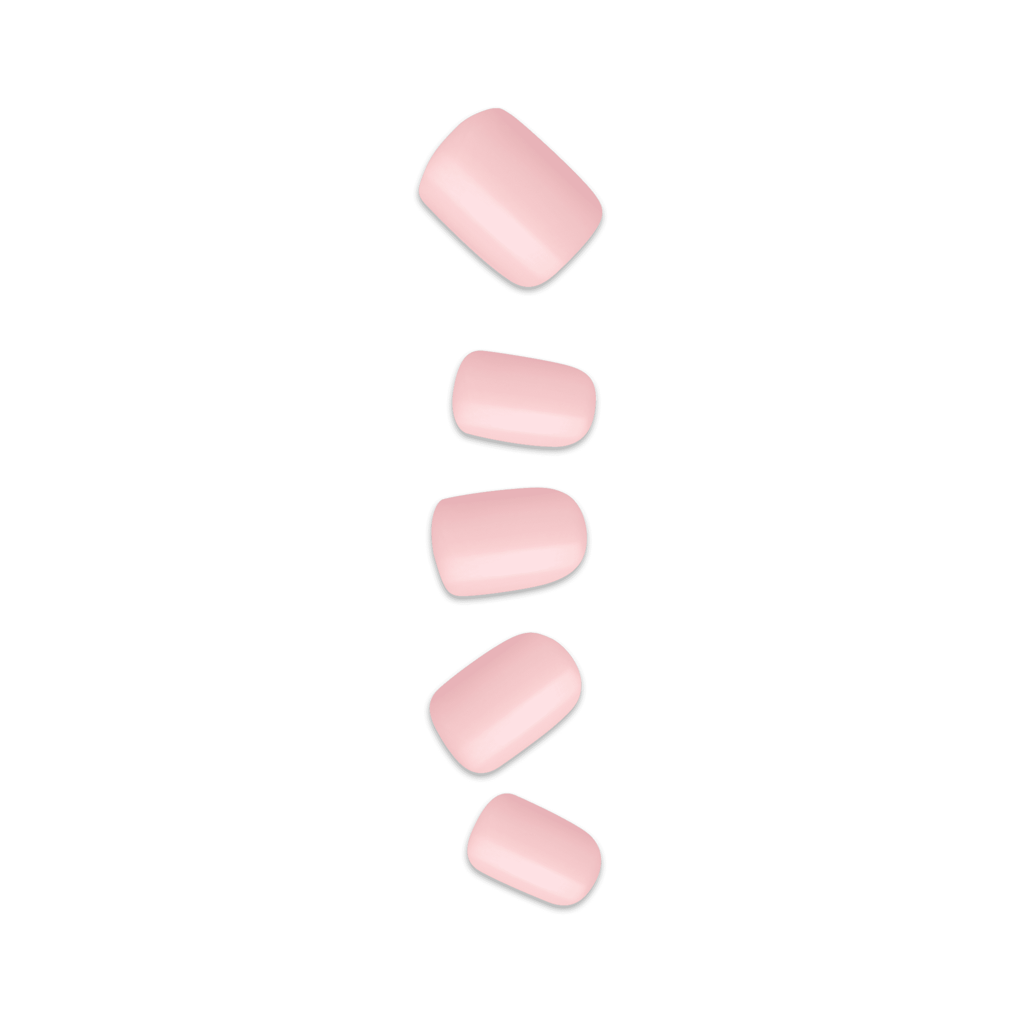 impress-color-no-glue-fake-press-on-nails-pick-me-pink-solid-pink-short-squoval image 1