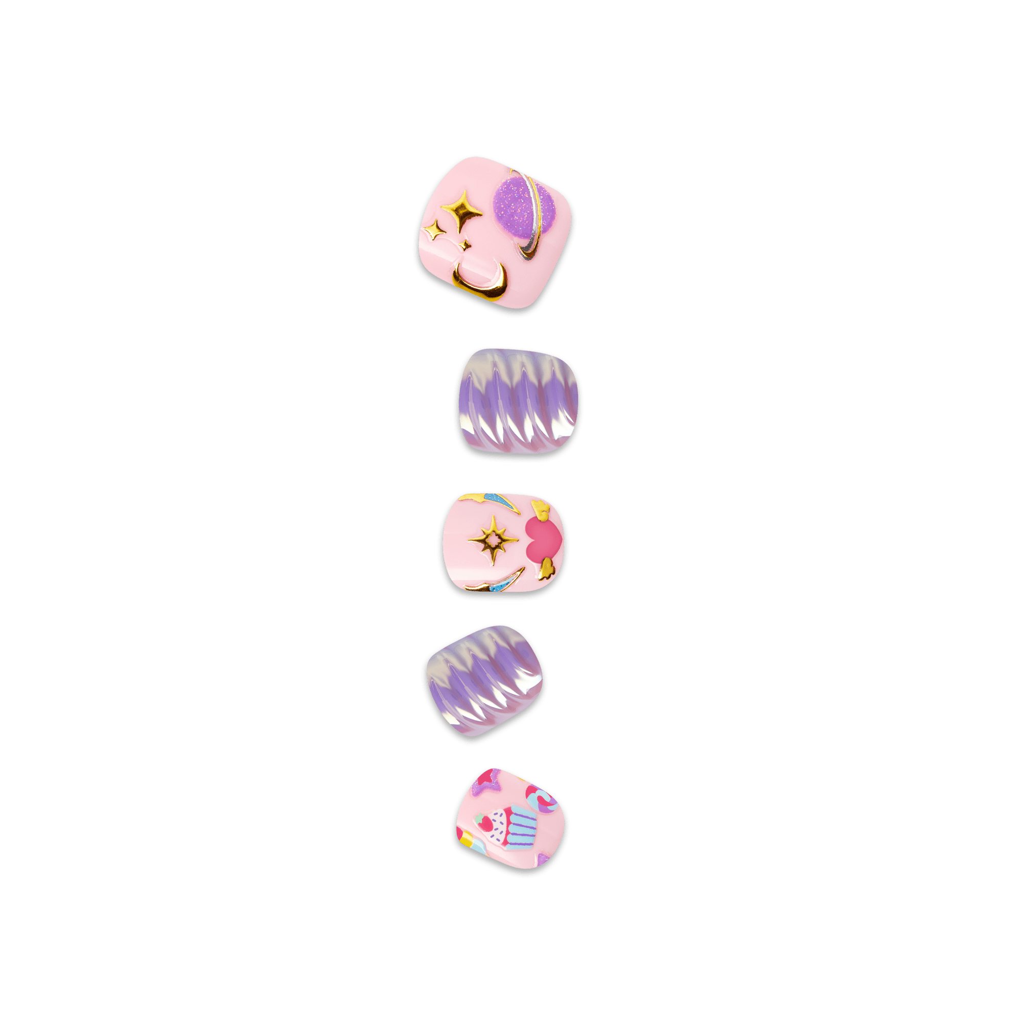 impress-mini-nail-artist-kit-unicorn-dream-no-glue-multicolor-squoval-kids-manic image 3