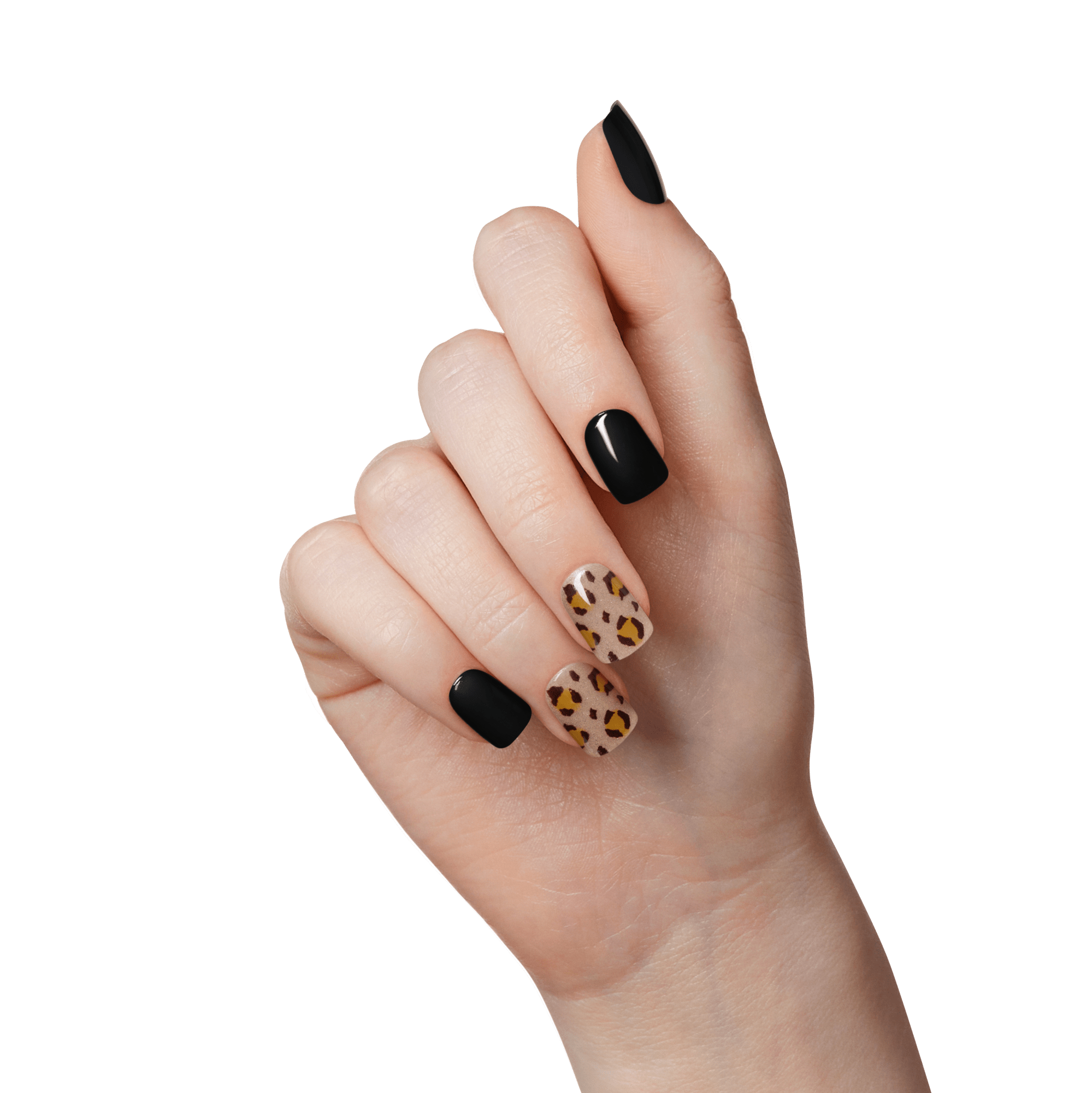 impress-design-no-glue-fake-press-on-nails-romantique-black-short-squoval-30-cou image 4