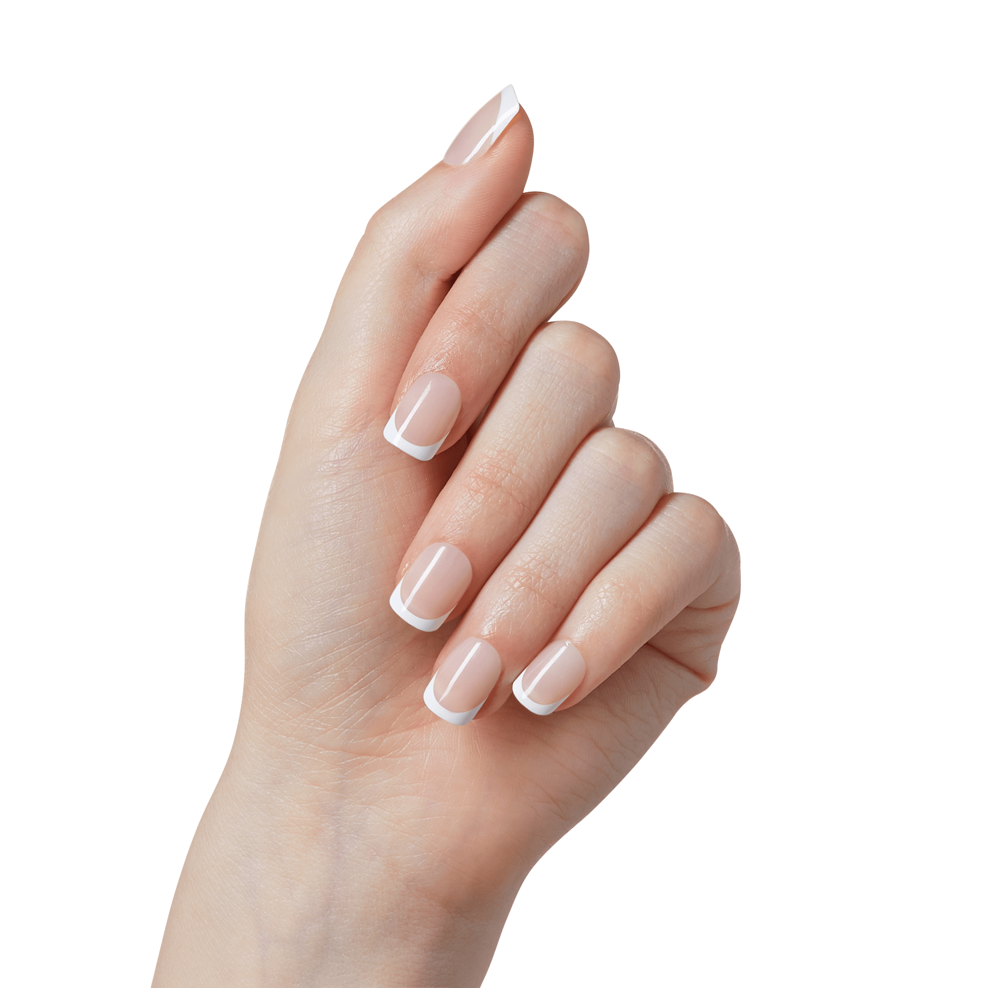 impress-french-model-no-glue-press-on-nails-white-neutral-french-tips-short-squo image 6